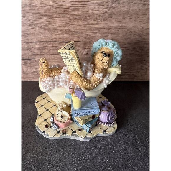Vtg Boyds Bears Resin Figurine 2003 Bubbles Bearsall… It’s good to be Retired - Picture 3 of 16